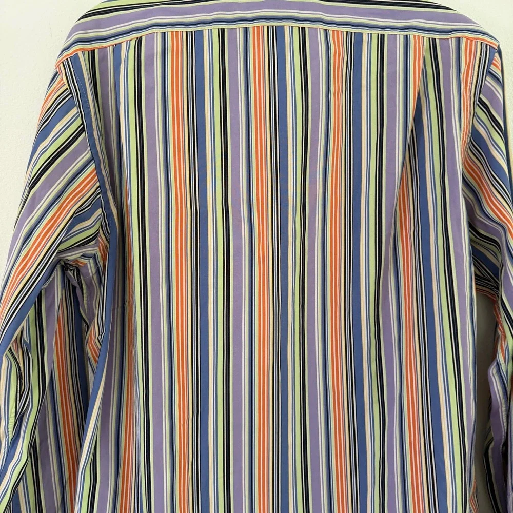 Polo Ralph Lauren Westerton Custom Fit Striped Shirt Mens Medium Cotton